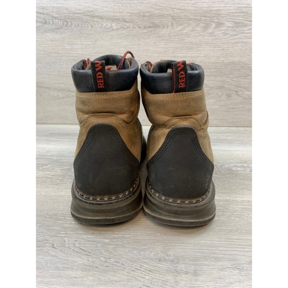 Red Wing Burnside Men\'s 2410 Waterproof Work Boots Leather Tan 11.5 EH Safety‎ main image 9